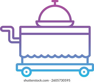 Room Service vector icon. Can be used for printing, mobile and web applications.