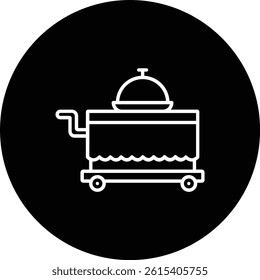 Room Service vector icon. Can be used for printing, mobile and web applications.