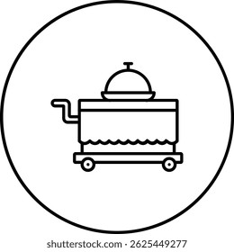 Icono de Vector del servicio de habitaciones. Se puede utilizar para aplicaciones de impresión, móviles y de Web.