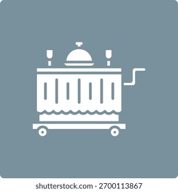 Ícone de vetor Serviço de Sala. Pode ser usado para impressão, aplicativos móveis e da Web.