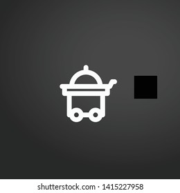 Room Service vector icon. Room Service concept stroke symbol design. Thin graphic elements vector illustration, outline pattern for your web site design, logo, UI. EPS 10.