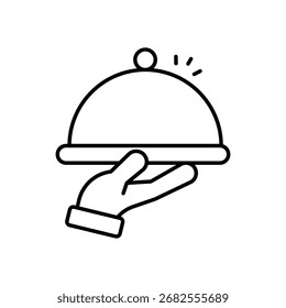 Room Service Vector icon Vector icon concept stock illustration