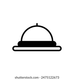 Room Service vector icon design stock illustration