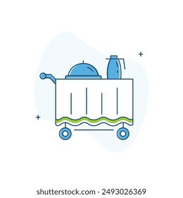 Diseño de iconos de Vector de servicio de habitaciones