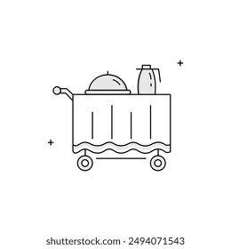 Room Service Vector Icon Design