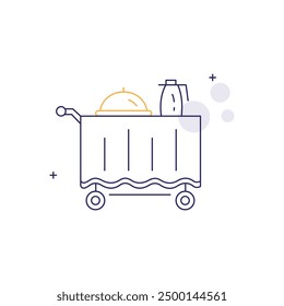 Room Service Vector Icon Design