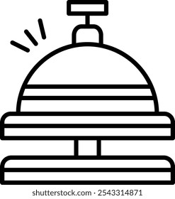 Ícone Detalhado da Ilustração do Vetor de Serviço de Sala