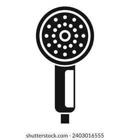 Room shower head icon simple vector. Liquid nozzle. Restroom spa bath