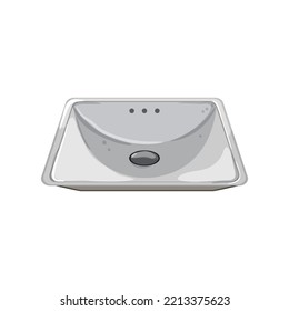 room sink ceramic cartoon. room sink ceramic sign. isolated symbol vector illustration