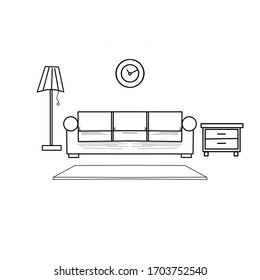 room sketches, interior design. simple sketches.