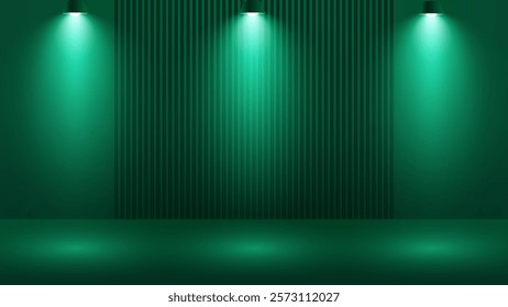 Room Spotlight Background With Dark Background. Beauty product and Fashion Product Light. Space for selling products on the website. Empty room with spotlight effect.