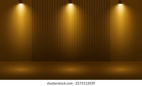 Room Spotlight Background With Dark Background. Beauty product and Fashion Product Light. Space for selling products on the website. Empty room with spotlight effect.