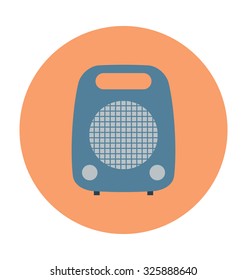 
Room Stove Colored Vector Illustration
