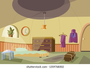 a room in a sunny day