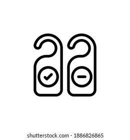 
Icono de etiqueta de habitación en vector. Logotipo