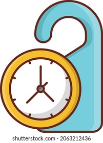 room tag Vector illustration on a transparent background. Premium quality symbols. Vector Line Flat color  icon for concept and graphic design.