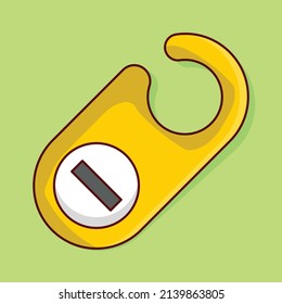 room tag Vector illustration on a transparent background.Premium quality symbols. vector line flat  icon for concept and graphic design.