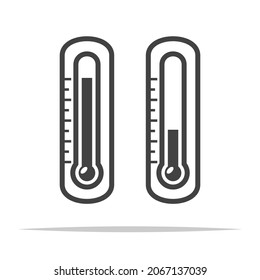 Room thermometer icon transparent vector isolated