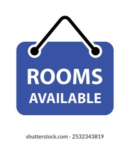 Rooms Available Icon, Vector graphics