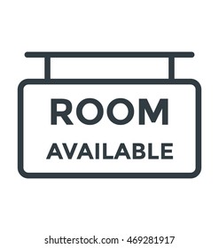 Rooms Available Vector Icon