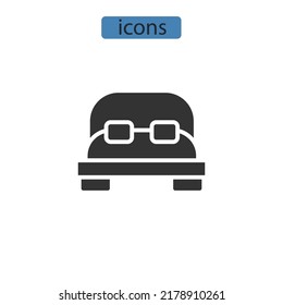 rooms icons  symbol vector elements for infographic web