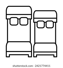 Rooms Vector Line Icon Design