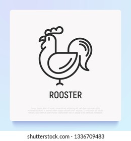 Roomster thin line icon. Modern vector for Chinese horoscope.