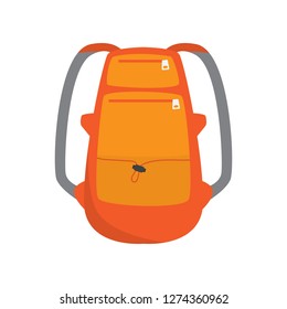 Roomy stylish backpack. Accessory for extreme ski sport.