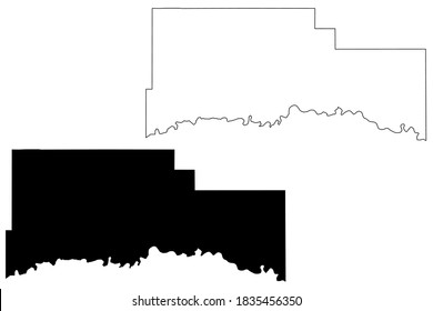 Roosevelt County, Montana (U.S. county, United States of America, USA, U.S., US) map vector illustration, scribble sketch Roosevelt map