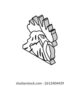 rooster animal zoo isometric icon vector. rooster animal zoo sign. isolated symbol illustration