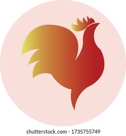 rooster bird farm red logo