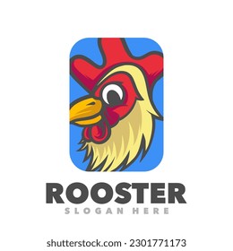 Rooster box logo design template