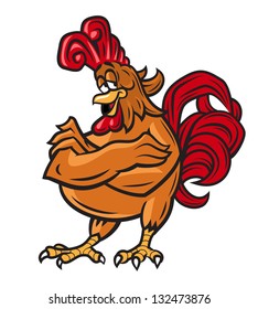 Rooster cartoon character