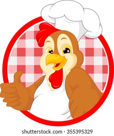 rooster cartoon mascot
