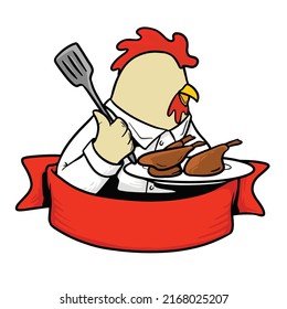 Rooster Chef Illustration Business Logo 260nw 2168025207 