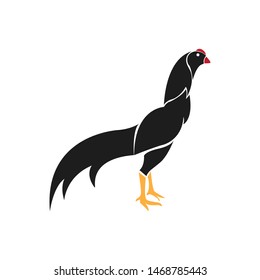 Rooster, chicken, cock. Abstract vector illustration, logo, icon.