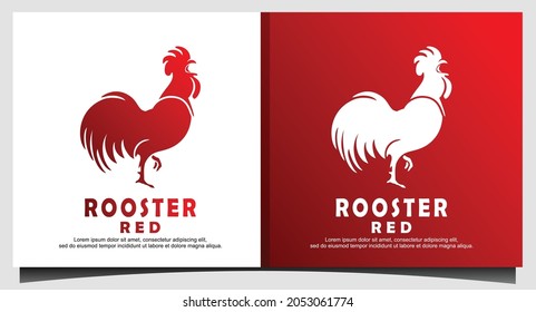 Rooster Chicken Cock Poultry Farm Logo Graphic