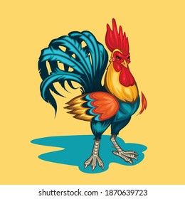 Rooster chicken Creative design  Vector
