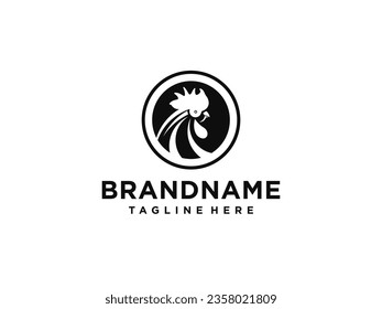 Rooster Chicken Head Logo Designs.Vector Illustration