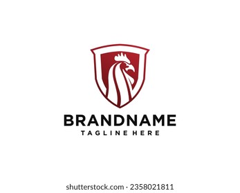 Rooster Chicken Head Logo Designs.Vector Illustration