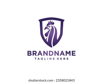 Rooster Chicken Head Logo Designs.Vector Illustration