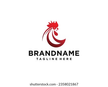 Rooster Chicken Head Logo Designs.Vector Illustration