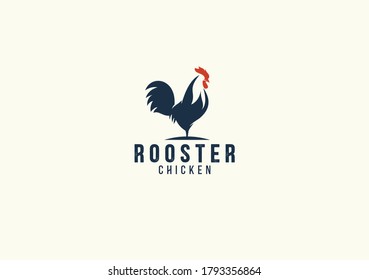 Rooster Chicken illustration Logo Design 