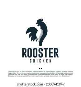 rooster , chicken , logo design template