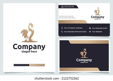 Rooster ,chicken, Logo Design Template