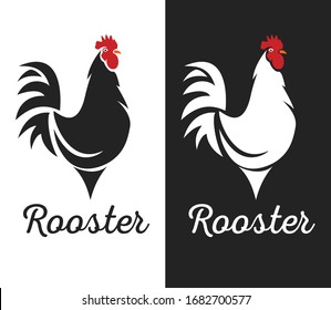 Rooster, Chicken Logo Vector Template Design Illustration