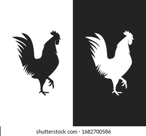 Rooster, Chicken Logo Vector Template Design Illustration