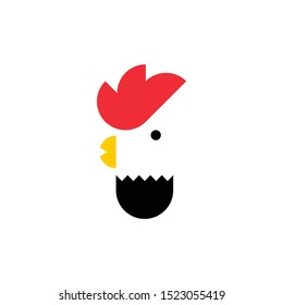 Rooster Chicken Rooster vector farm concept logo vector animal design