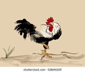 Rooster - Chinese Painting