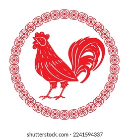 rooster chinese zodiac animal icon